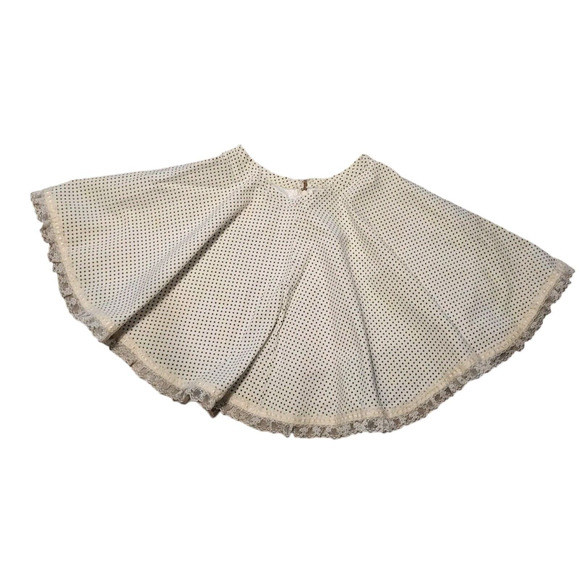 Girls polkadot zip up skirt, no size tag - Picture 2 of 2